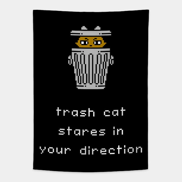 Unlikely Monsters - Trash Cat Tapestry by knitetgantt