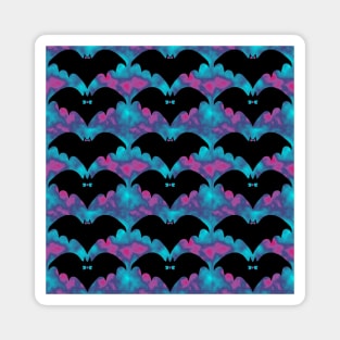 Bats And Bows Blue Pink Magnet