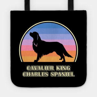 Cavalier King Charles Spaniel Vintage Sunset Dog Tote