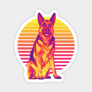 German Shepherd Sunshine Magnet