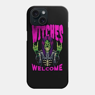 Halloween Witches Welcome Witch Phone Case