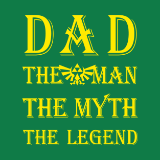 Dad- The Legend - Yellow T-Shirt