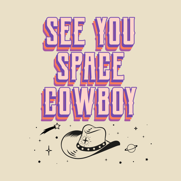 Space Cowboy Rodeo Western Cowgirl by Tip Top Tee's