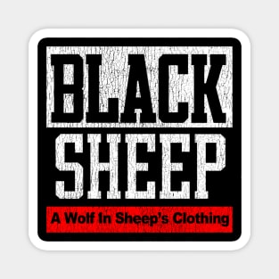 Black Sheep Vintage Rap Group Distressed Wolf In Sheep's Clothing Logo 90's Magnet