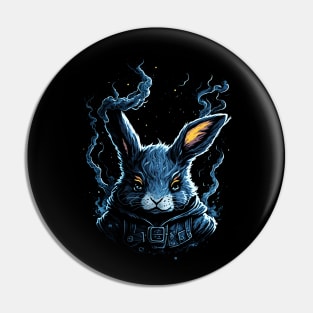 Cute Wise Rabbit Ninja Pin