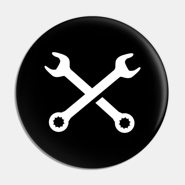 Wrench Cross Pin by ShirtyLife