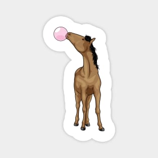 Horse Chewing gum Magnet