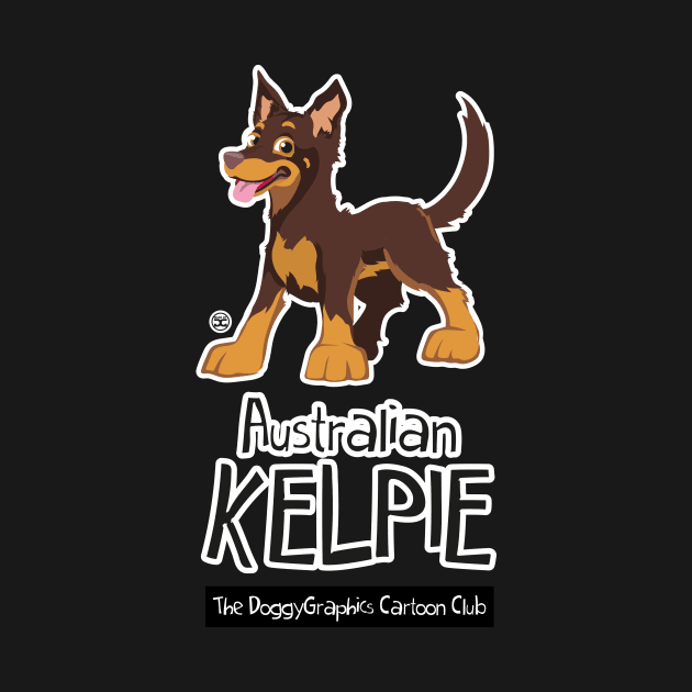 Cartoon Club Kelpie - Brown Tan by DoggyGraphics