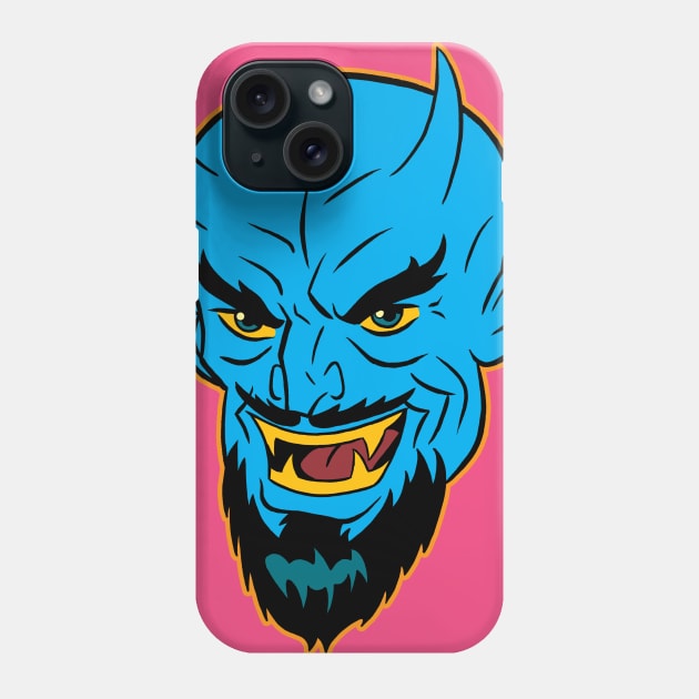 Blue Devil Phone Case by nearmintpress