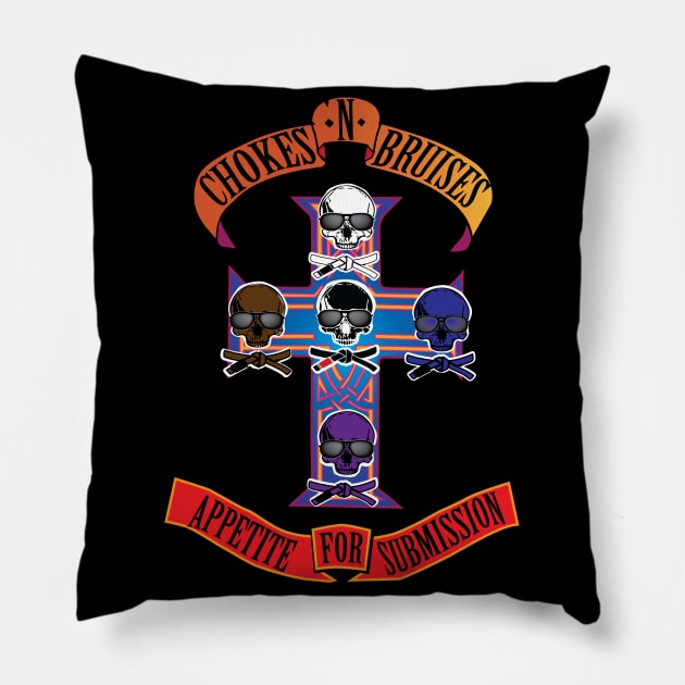 Appetite for submissions Pillow by huwagpobjj