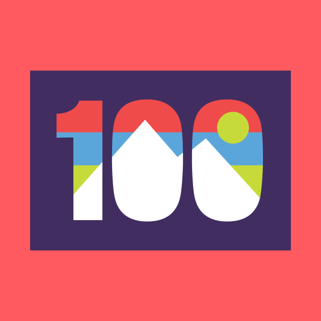 100 Miler Sunset Retro by PodDesignShop