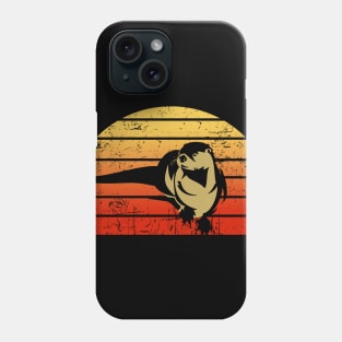 Sea Otter Shirt Sunset Retro Vintage 70s Animal Nature Lover Phone Case