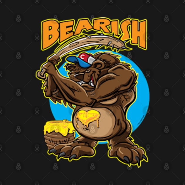 Bearish Bear with a baseball bat by eShirtLabs