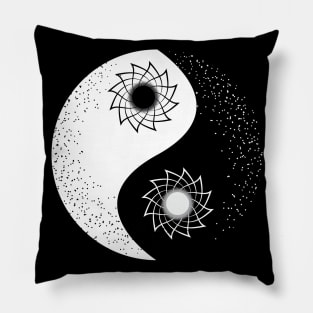 Floral Ying And Yang Art | Spirituality Pillow