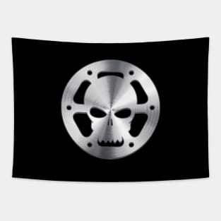 Cinema Film Roll Metal Skull Tapestry