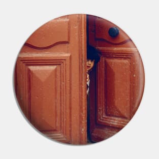 Girl in a Doorway Pin