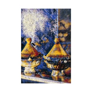 Moroccan Tagine Oil Painting Gift T-Shirt