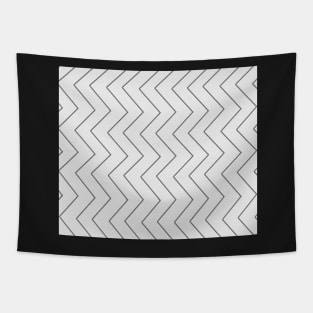 Abstract zigzag - black and gray. Tapestry