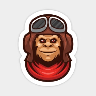 Monkey pilot Magnet