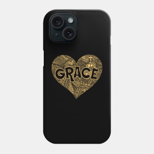 God's grace. Doodle illustration. Phone Case