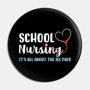 School Nursing It's All About the Ice Pack Pin