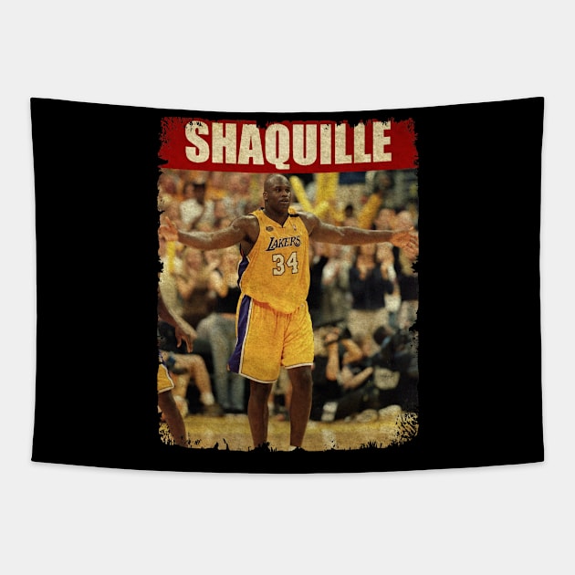 Shaquille O'neal - NEW RETRO STYLE Tapestry by FREEDOM FIGHTER PROD