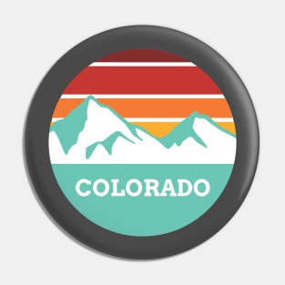 Colorado Retro Mountain Pin