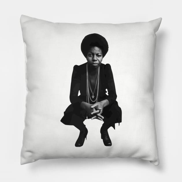 Nina Simone Pillow by One Mic History Store