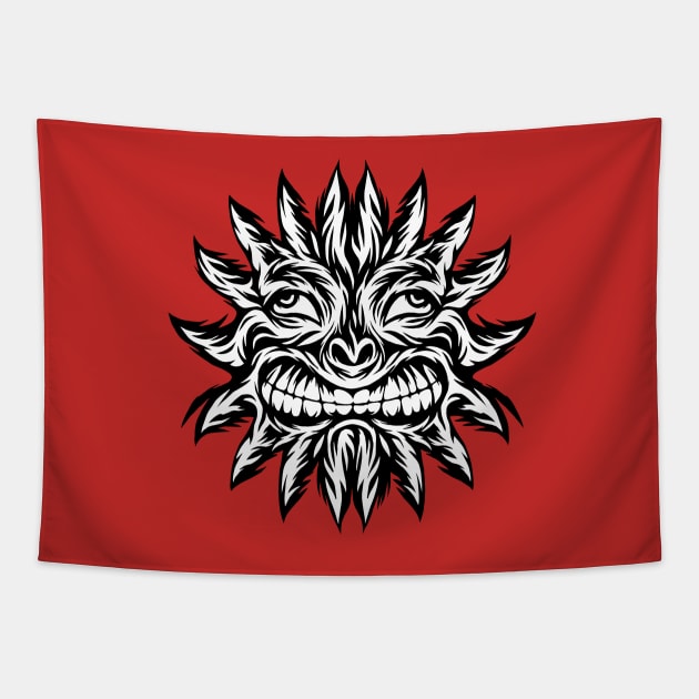 Polynesian Sun Tapestry by rlmf
