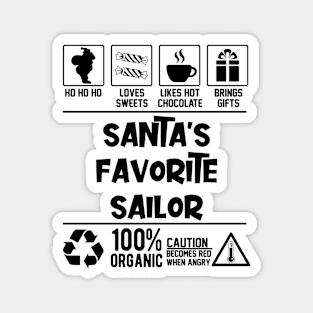 Santa's Favorite Sailor Santa Claus Magnet