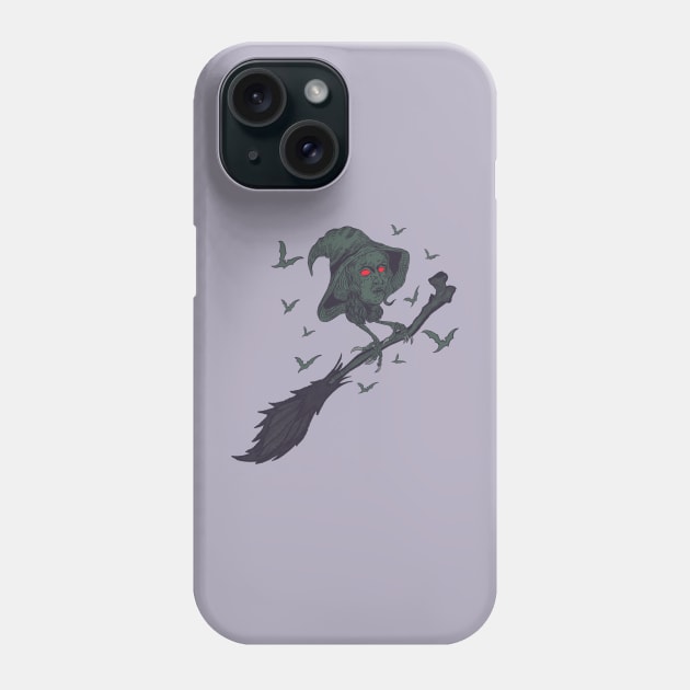 Witch Fly Phone Case by InspirationColor