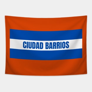 Ciudad Barrios City in El Salvador Flag Colors Tapestry