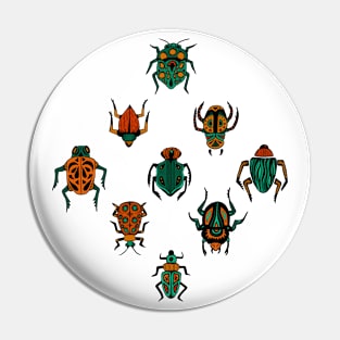 Beetle Pattern | Tropical Insects Pattern Pin