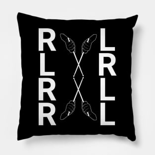 Paradiddle: RLRR LRLL Drum Rudiment Enthusiast Pillow