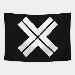X-cross pattern_4 Tapestry
