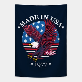 Made in USA 1977 - Patriotic National Eagle Tapestry