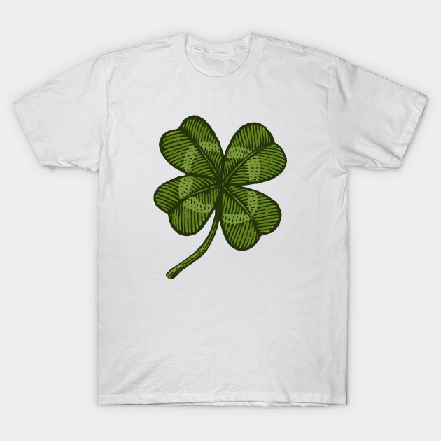 Lucky four leaf clover - Clover - T-Shirt | TeePublic