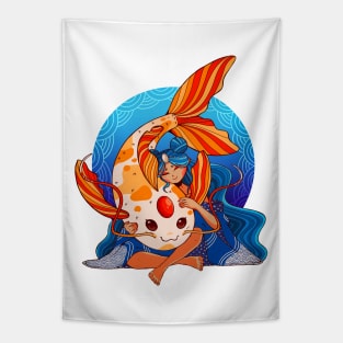 KOI GIRL Tapestry