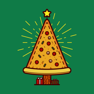 Christmas Tree Pizza T-Shirt