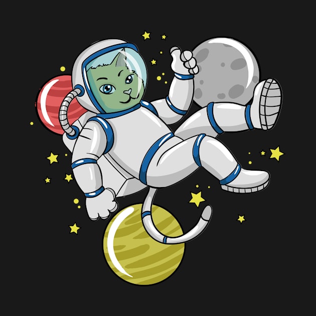 Cat Astronaut by LetsBeginDesigns