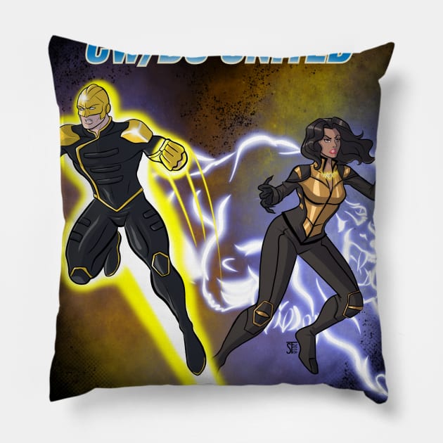 The Ray And Vixen Pillow by AQUAFAN77