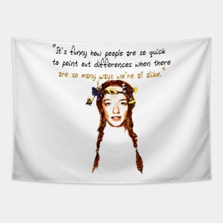 Anne with an E Quote Tapestry