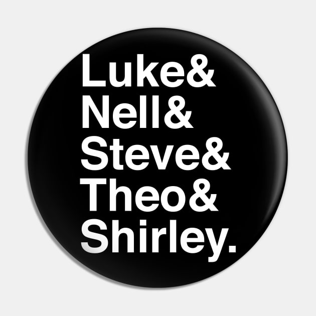 The Haunting of Hill House Characters (White) Pin by brendalee