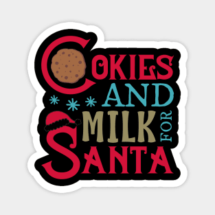 Cookies and Milk for Santa Magnet