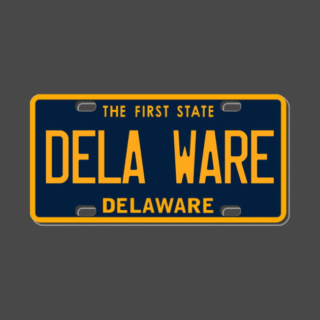 delaware license plate by thgsunset