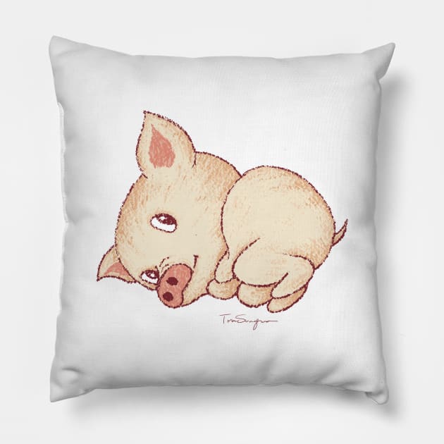 Cute Pig Pillow by sanogawa