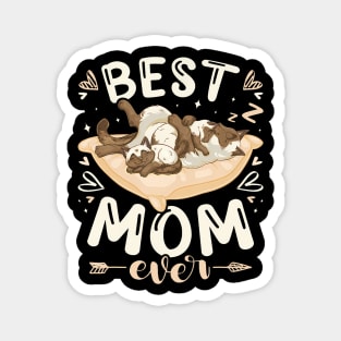 Best Mom Ever Mother Siamese Cat 2 Kittens Mother'S Day Magnet