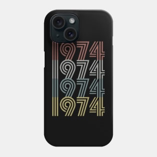 1974 Birth Year Retro Style Phone Case