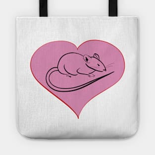 I Heart rat Tote