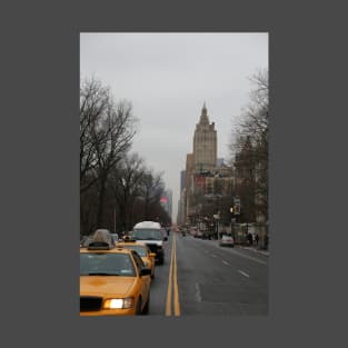 Grey New York City Street with Yellow Cab T-Shirt